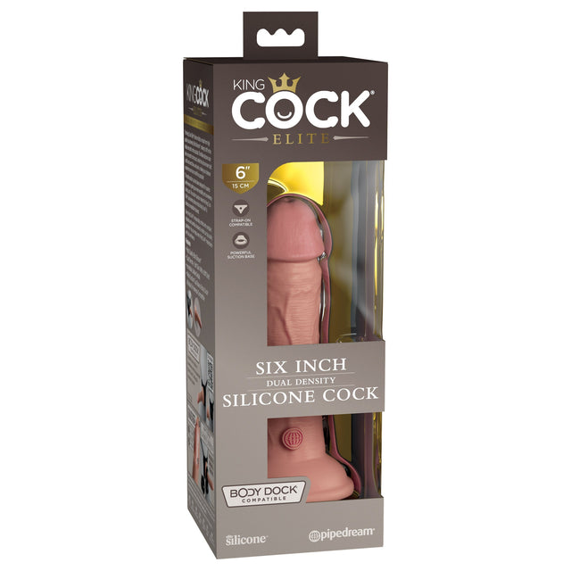King Cock Elite 6 Inch Dual Density Silicone Dildo