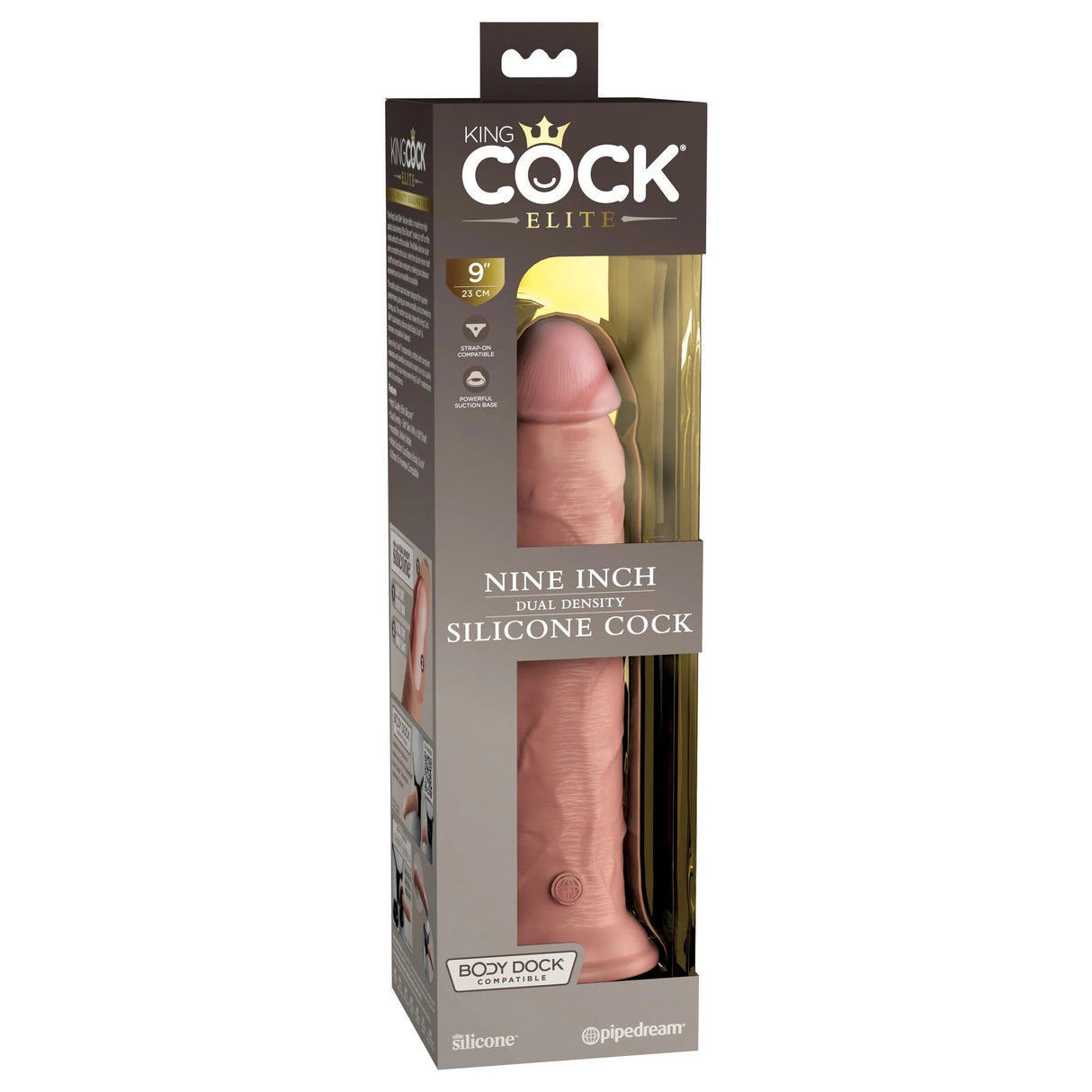 King Cock Elite 9 Inch Silicone Dual Density Dildo