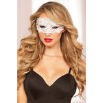 Lace Eye Mask with Satin Ribbon