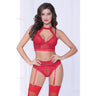 Lace & Netting Bra Set