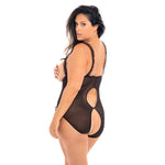 Lace Open Cup & Crotchless Teddy - Queen