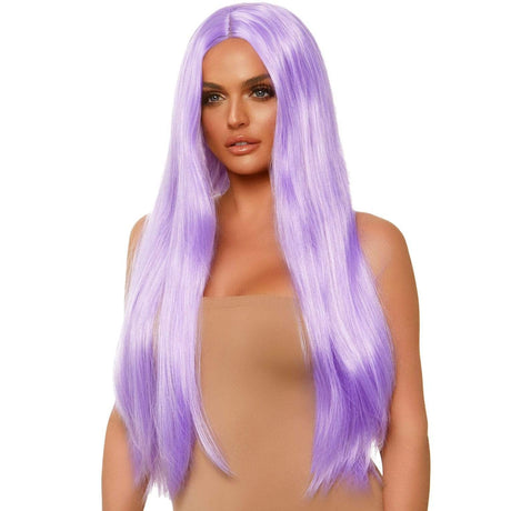 Lavender Long Straight Wig