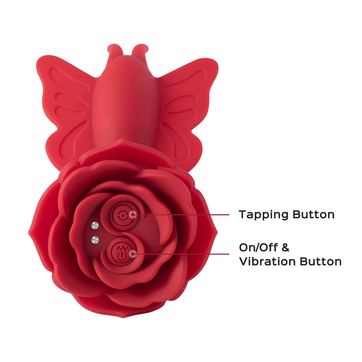 Layla Rosy Butterfly Clit Stimulator