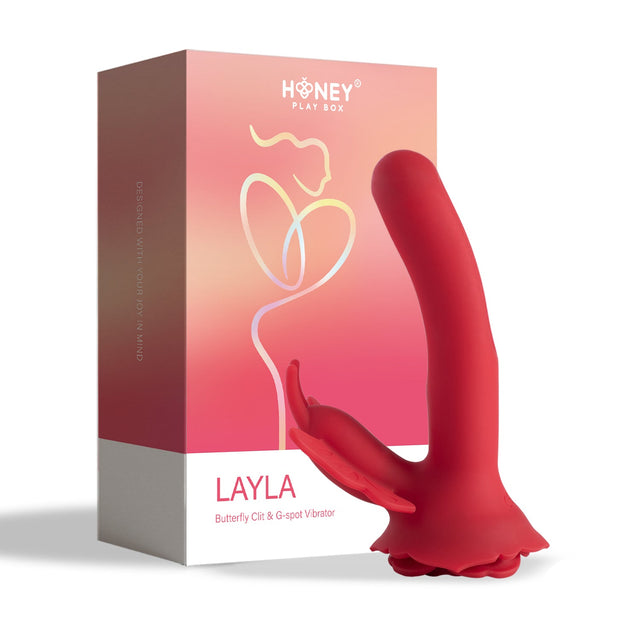 Layla Rosy Butterfly Clit Stimulator