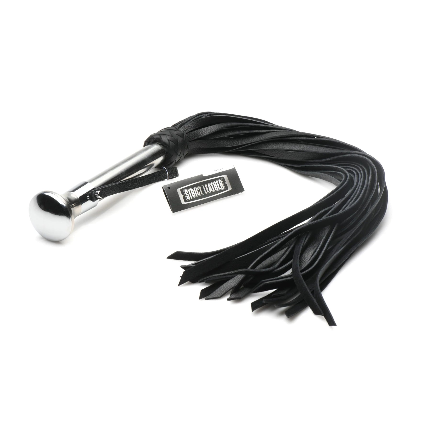 Leather Flogger With Stainless Steel Handle