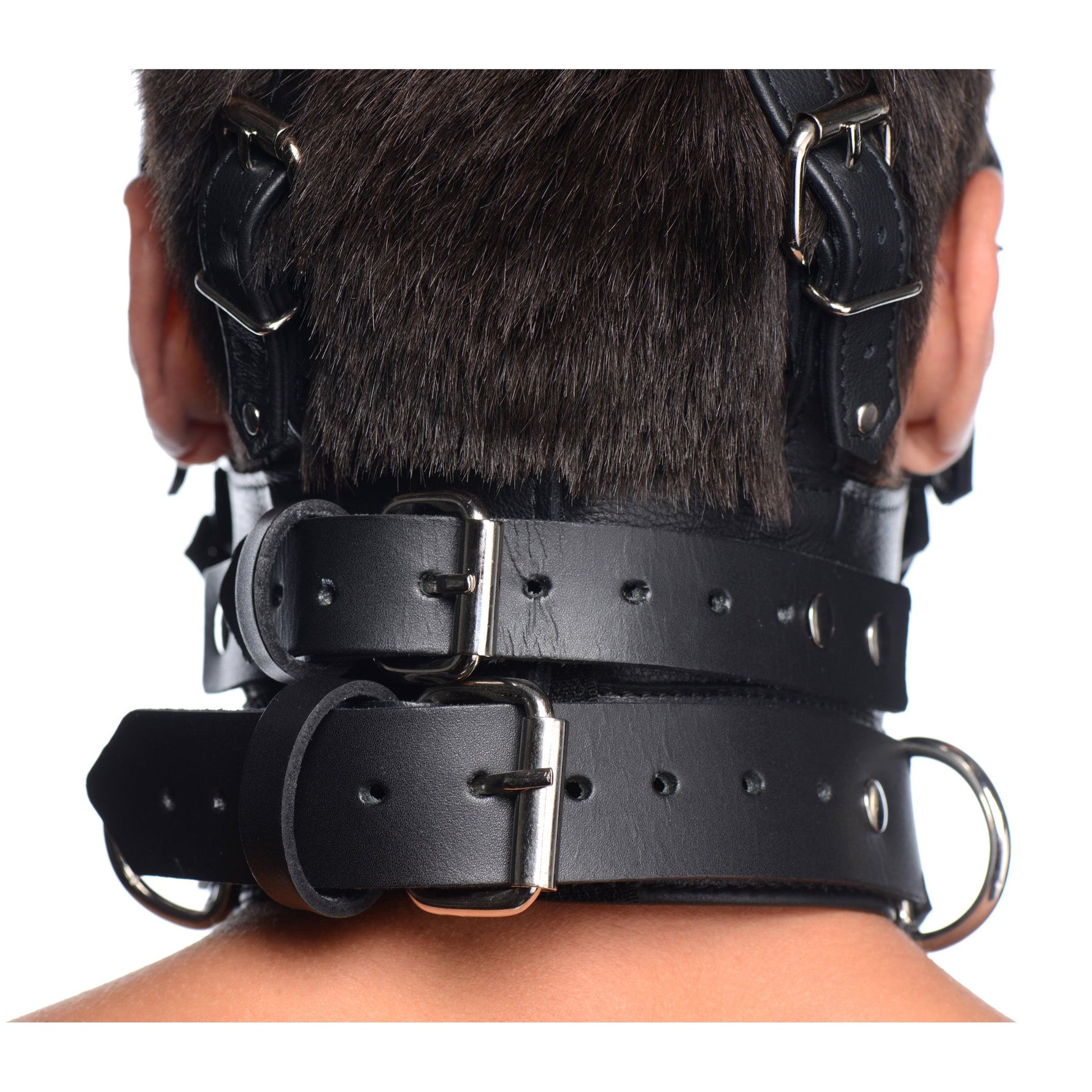 Leather Head Harness with Removeable Gag