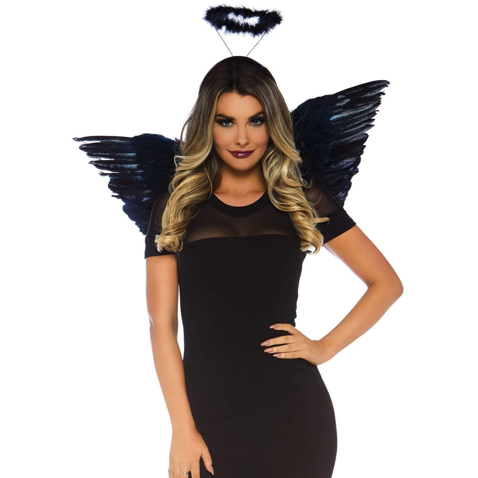 Leg Avenue Angel Costume Accessory Kit - Black
