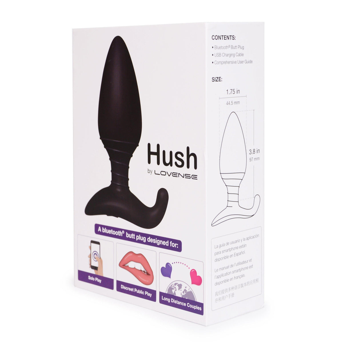 Lovense Hush Butt Plug - 1.75"