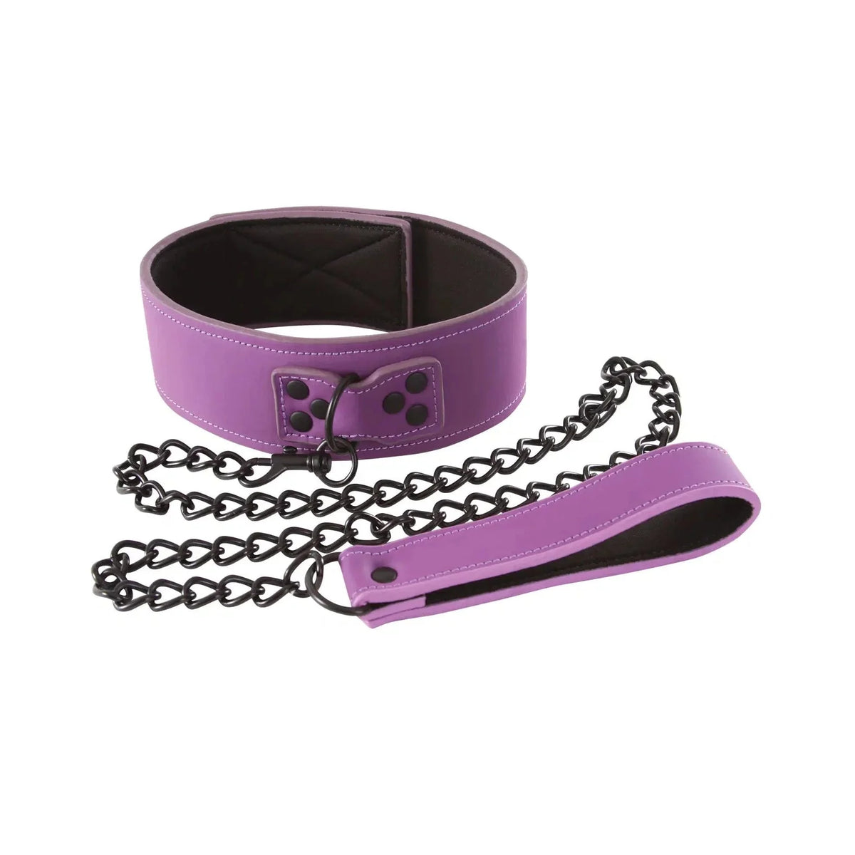 Lust Bondage Collar with Leash