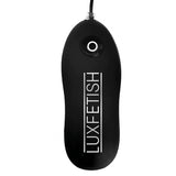 Lux Fetish 4" Inflatable Vibrating Butt Plug W-Suction Base