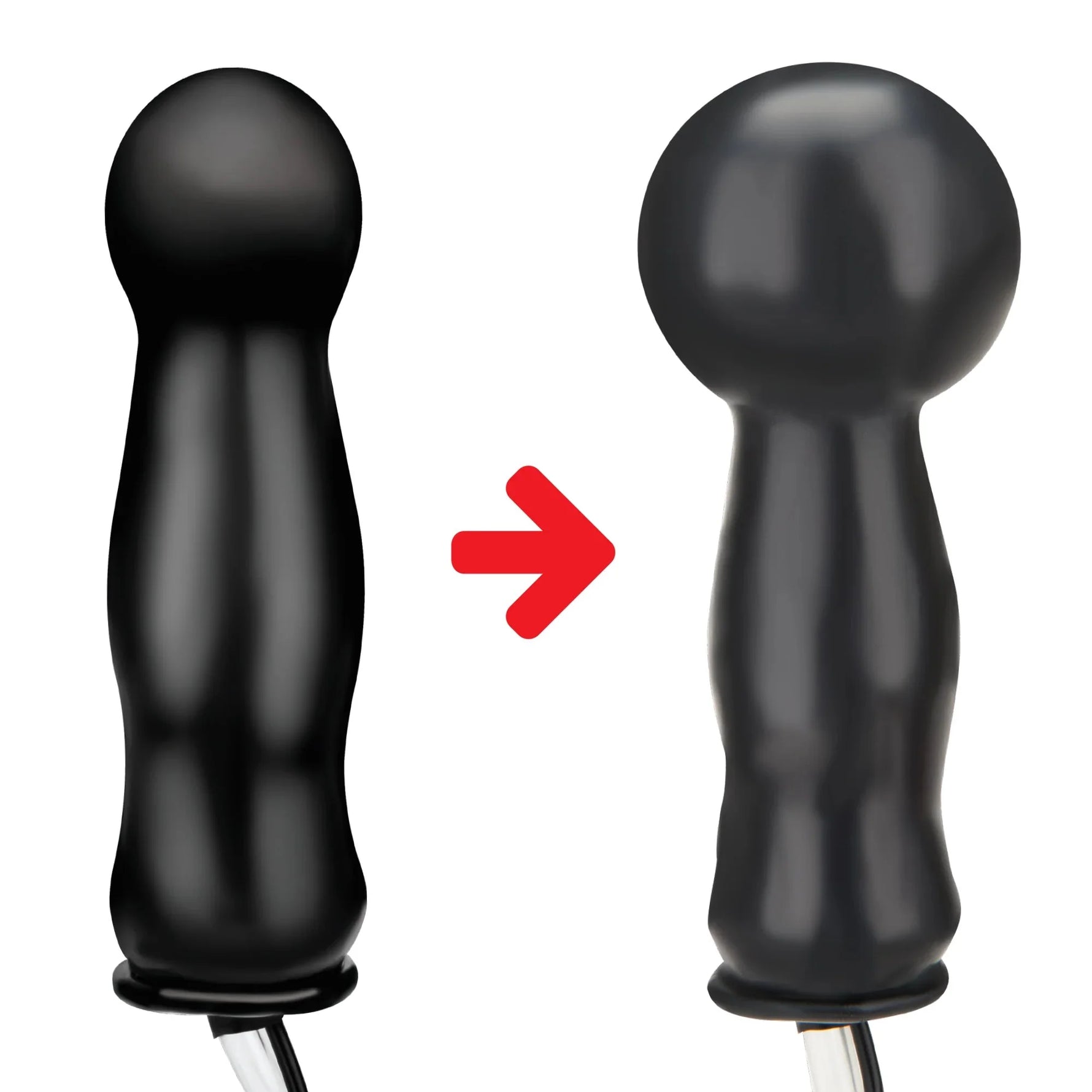 Lux Fetish 4.5" Inflatable Vibrating Plug