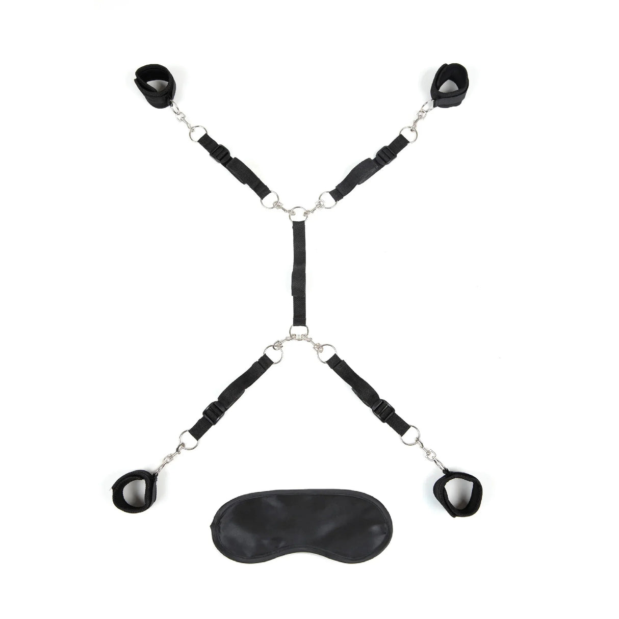 Lux Fetish 7 Piece Bed Spreader Restraint System