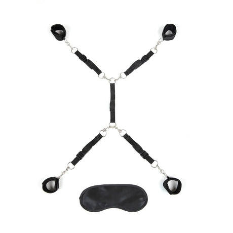 Lux Fetish 7 Piece Bed Spreader Restraint System