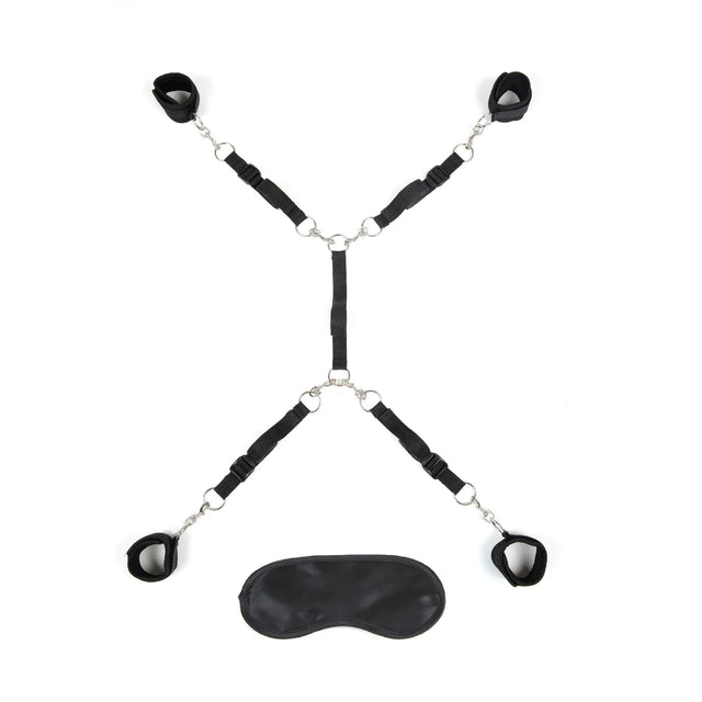Lux Fetish 7 Piece Bed Spreader Restraint System