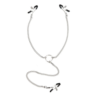 Lux Fetish Adjustable Nipple Clips & Clit Clamp
