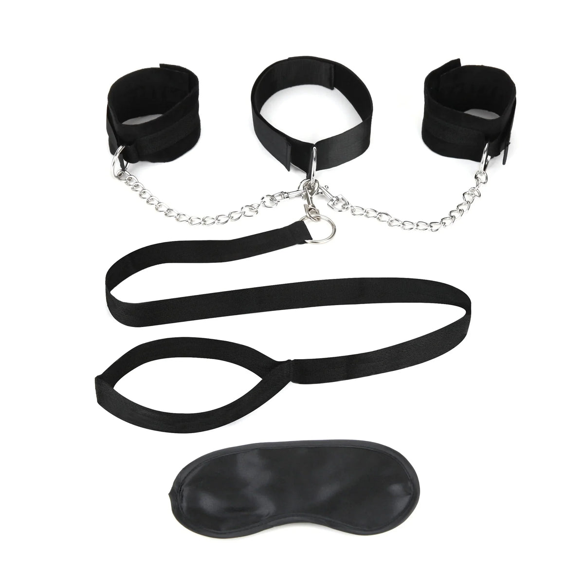 Lux Fetish Collar Cuffs & Leash Set