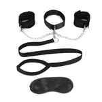 Lux Fetish Collar Cuffs & Leash Set