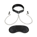 Lux Fetish Collar & Nipple Clamps
