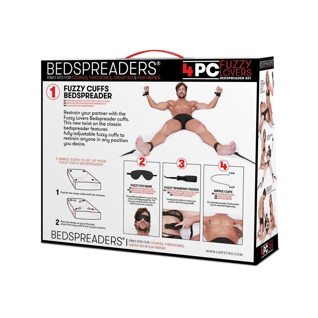 Lux Fetish Fuzzy Lovers 4 Piece Bedspreaders Set