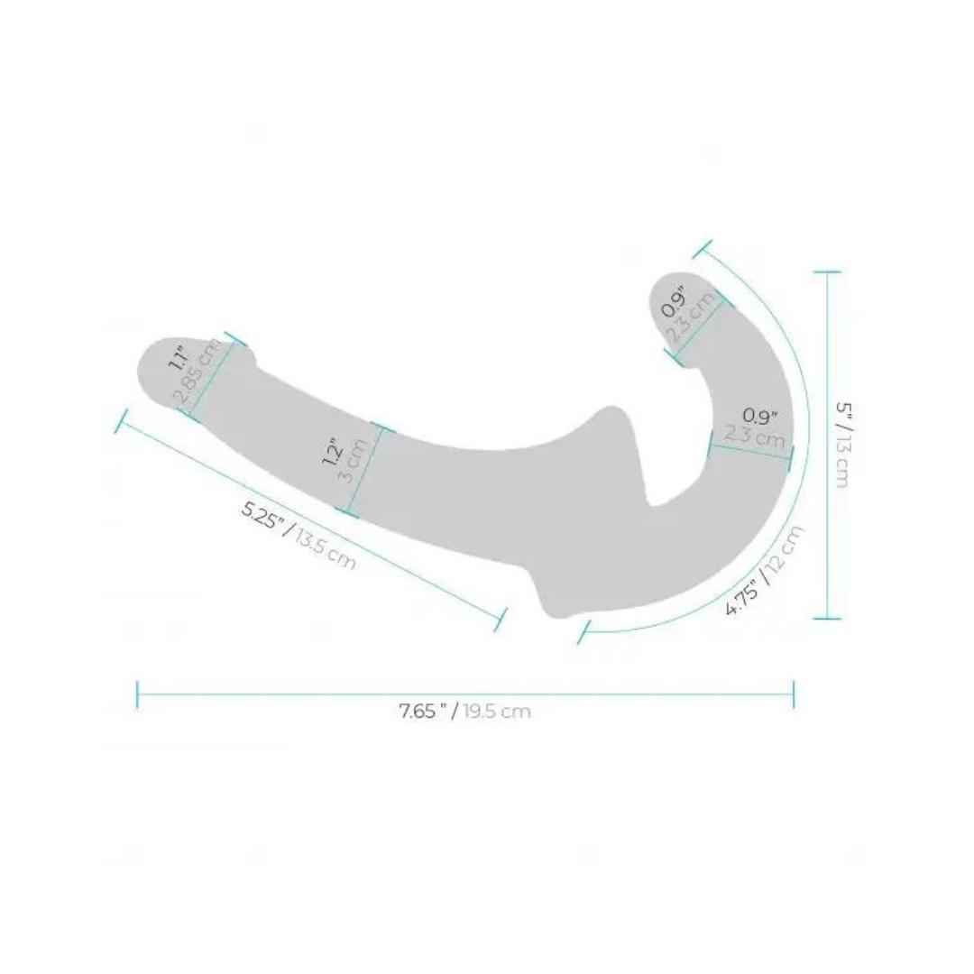 Lux Fetish Strapless Strap-on - Purple