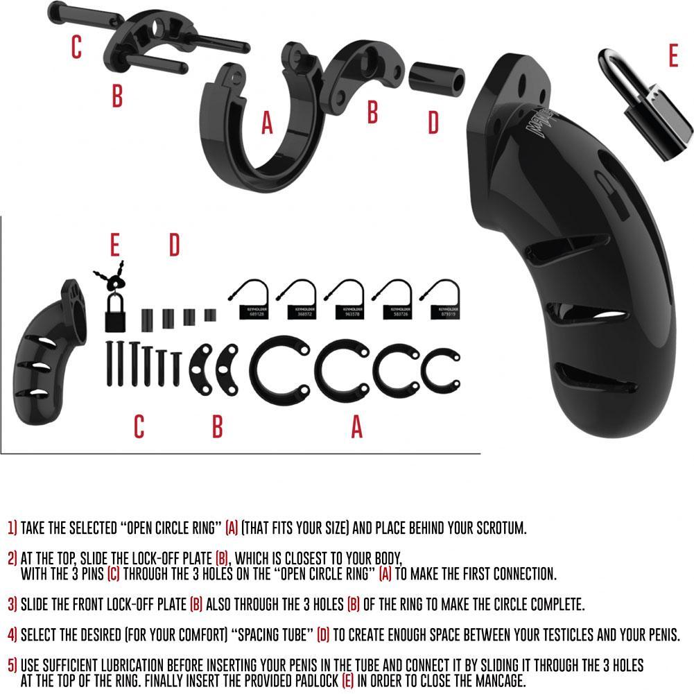 ManCage Model 08 4.2" Silicone Cock Cage