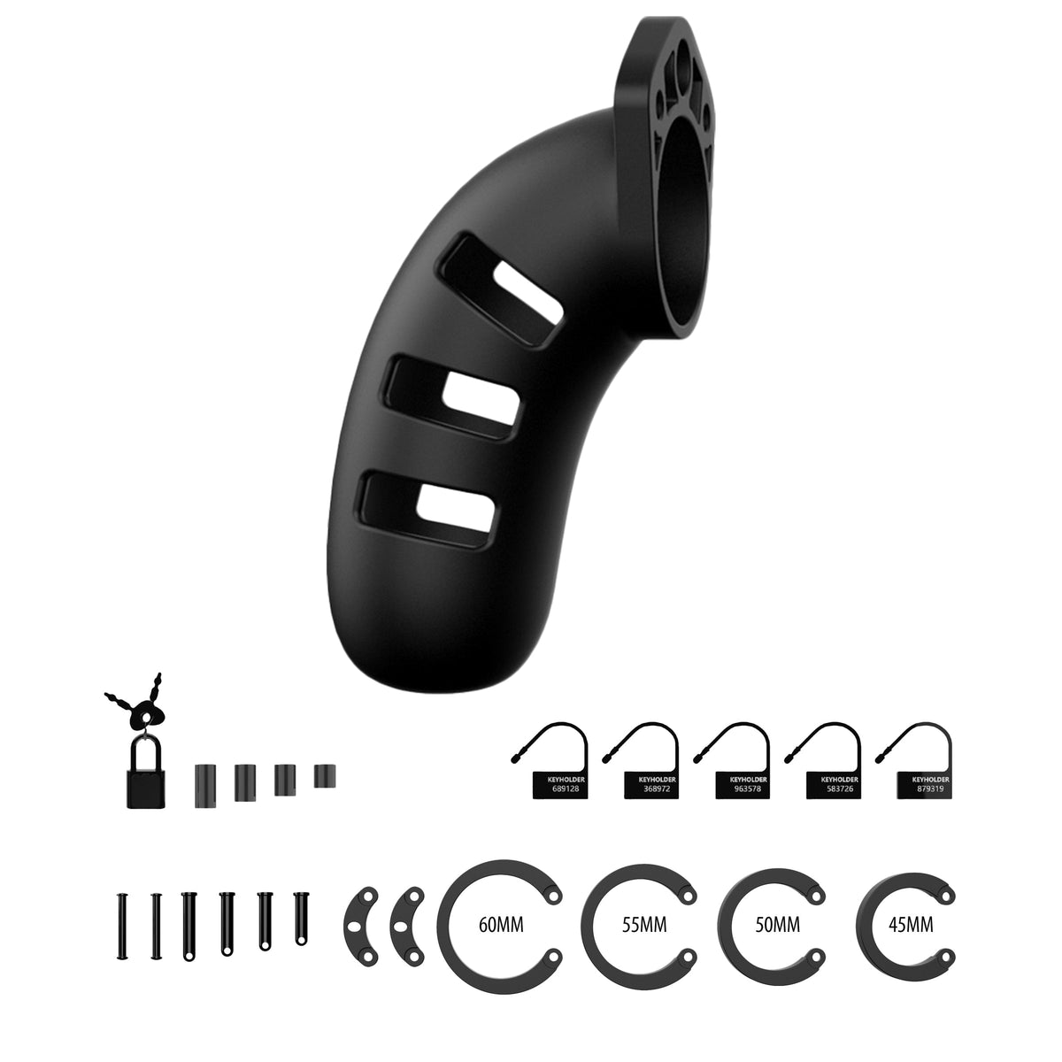 ManCage Model 21 Silicone 4.5" Chastity Cock Cage