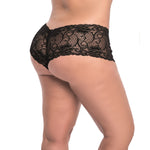 Mapale Lace Boyshort Black - Queen