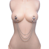 Master Series Affix Triple Chain Metal Nipple Clamps