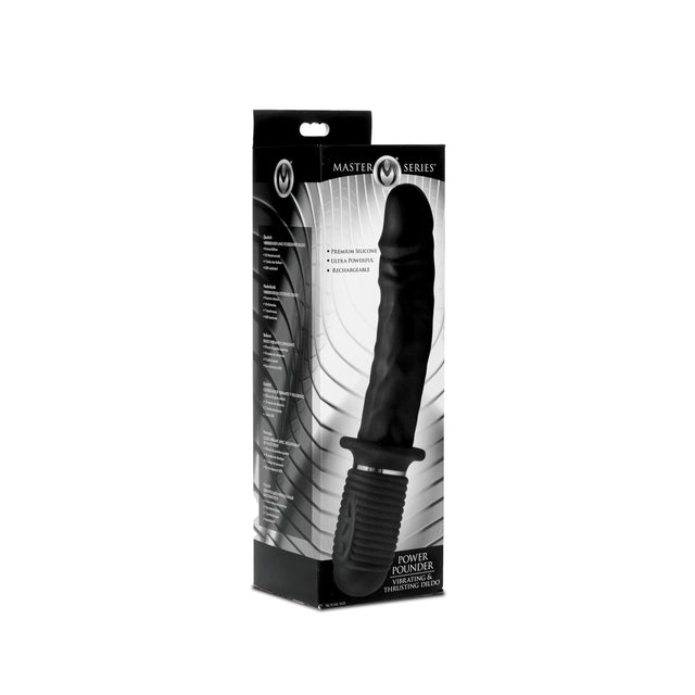 Master Series Power Pounder Vibrating & Thrusting Dildo