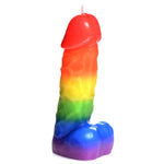 Master Series Pride Pecker Rainbow Dick Drip Candle