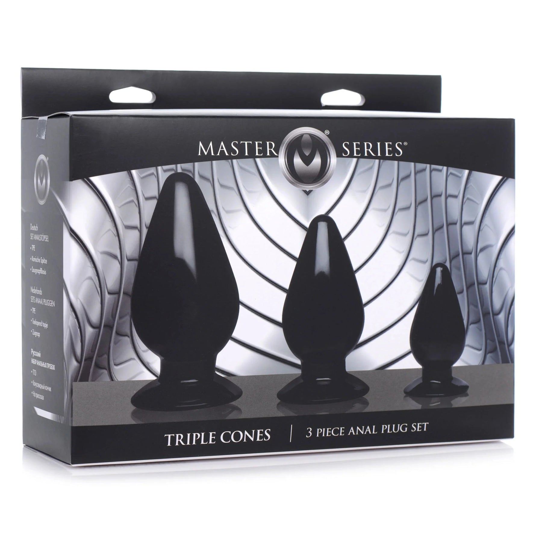 Master Series Triple Cones Anal Plug Set