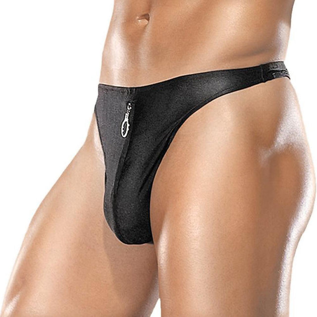 Men's Zipper Front Thong