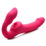 Mighty Licker Licking & Vibrating Strapless Strap-on with Remote