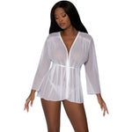 Modern Romance Flowing Short Robe