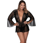 Modern Romance Flowing Short Robe