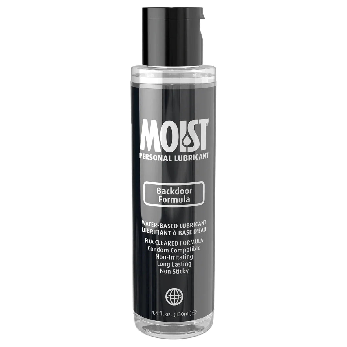 Moist Backdoor Formula Water Based Personal Lubricant - 4.4oz