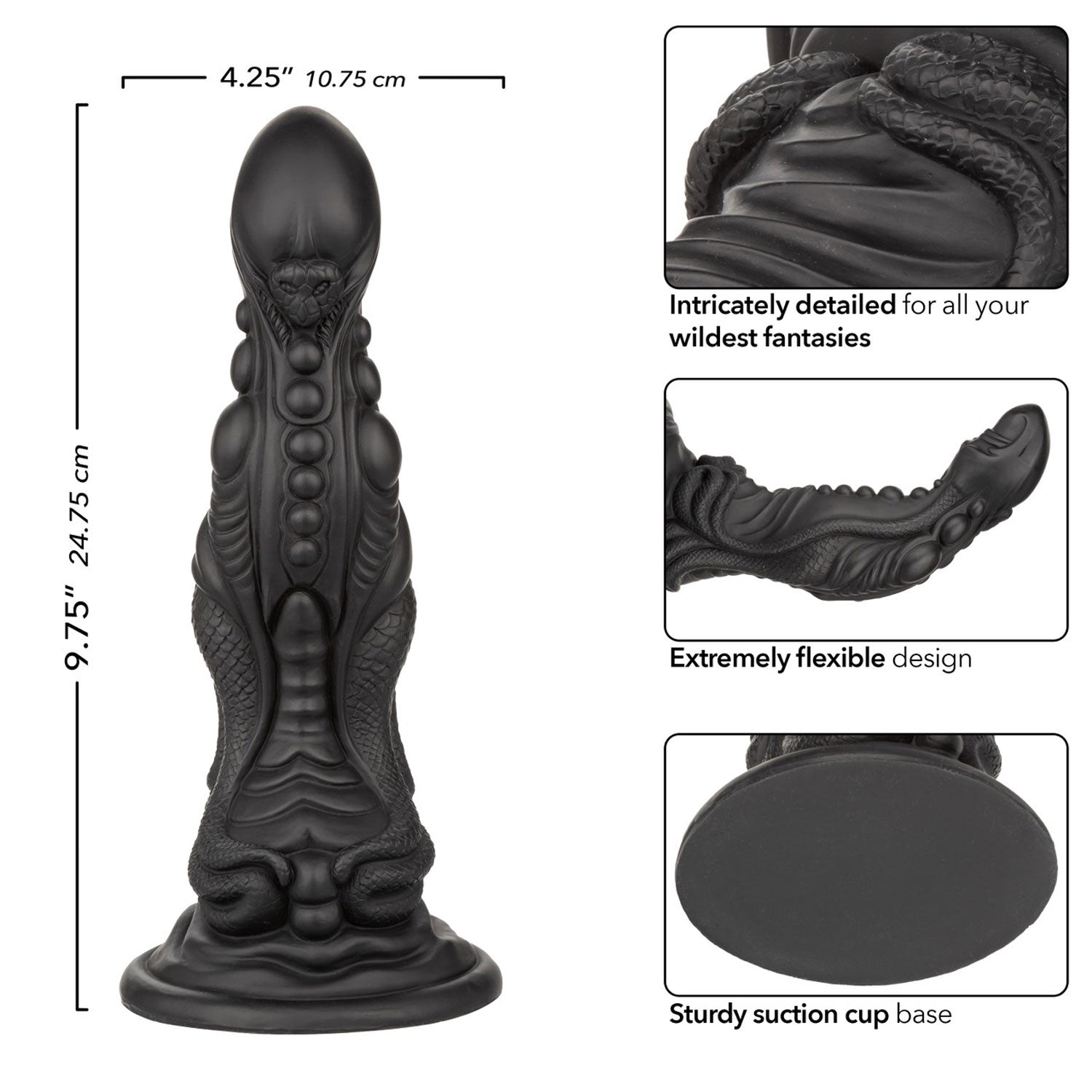 Monster Dong The Colossus Silicone Black Dildo
