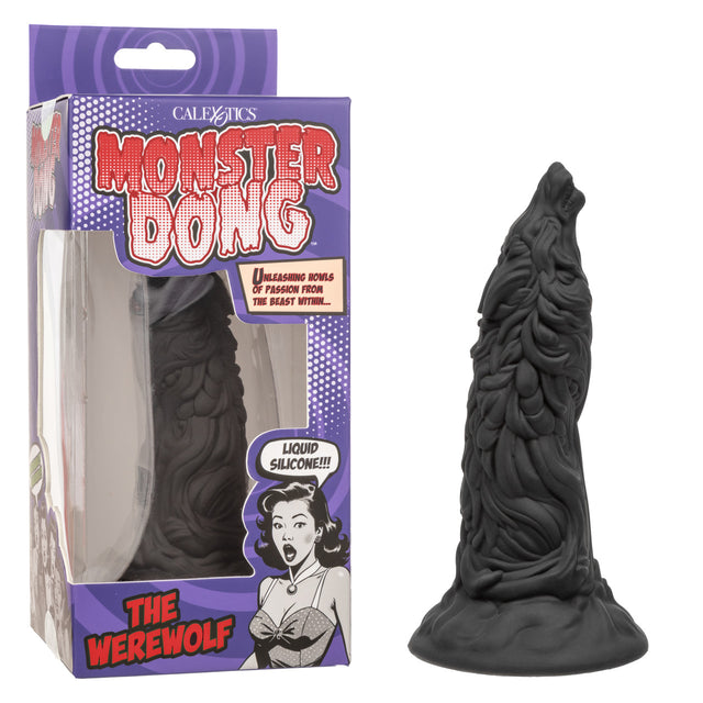 Monster Dong The Werewolf Black Silicone Dildo