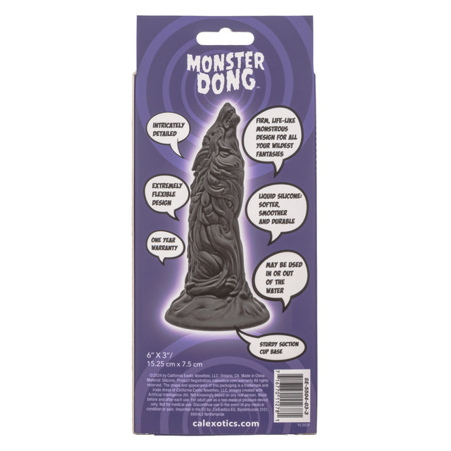 Monster Dong The Werewolf Black Silicone Dildo