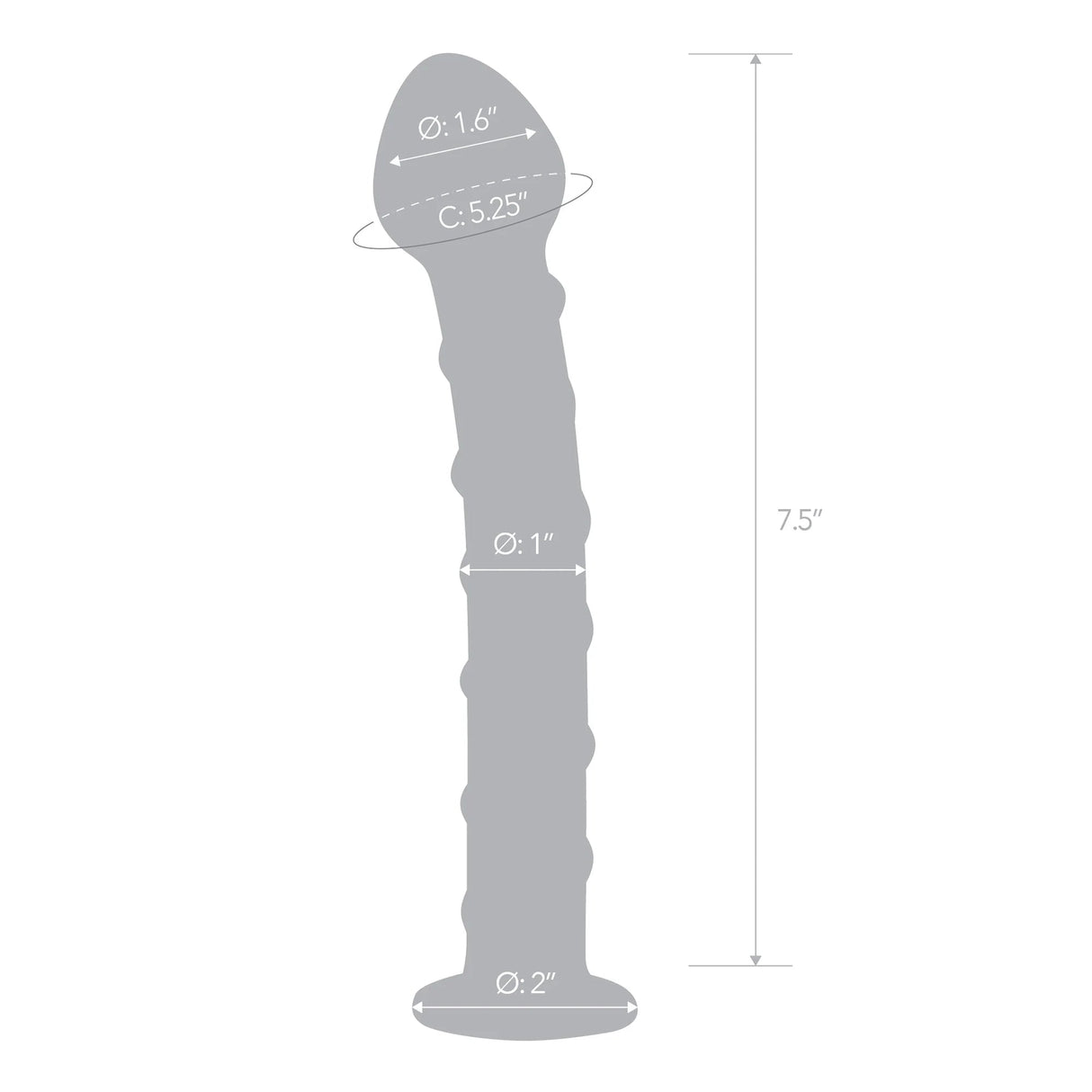 Mr. Swirly Spiral Glass Dildo