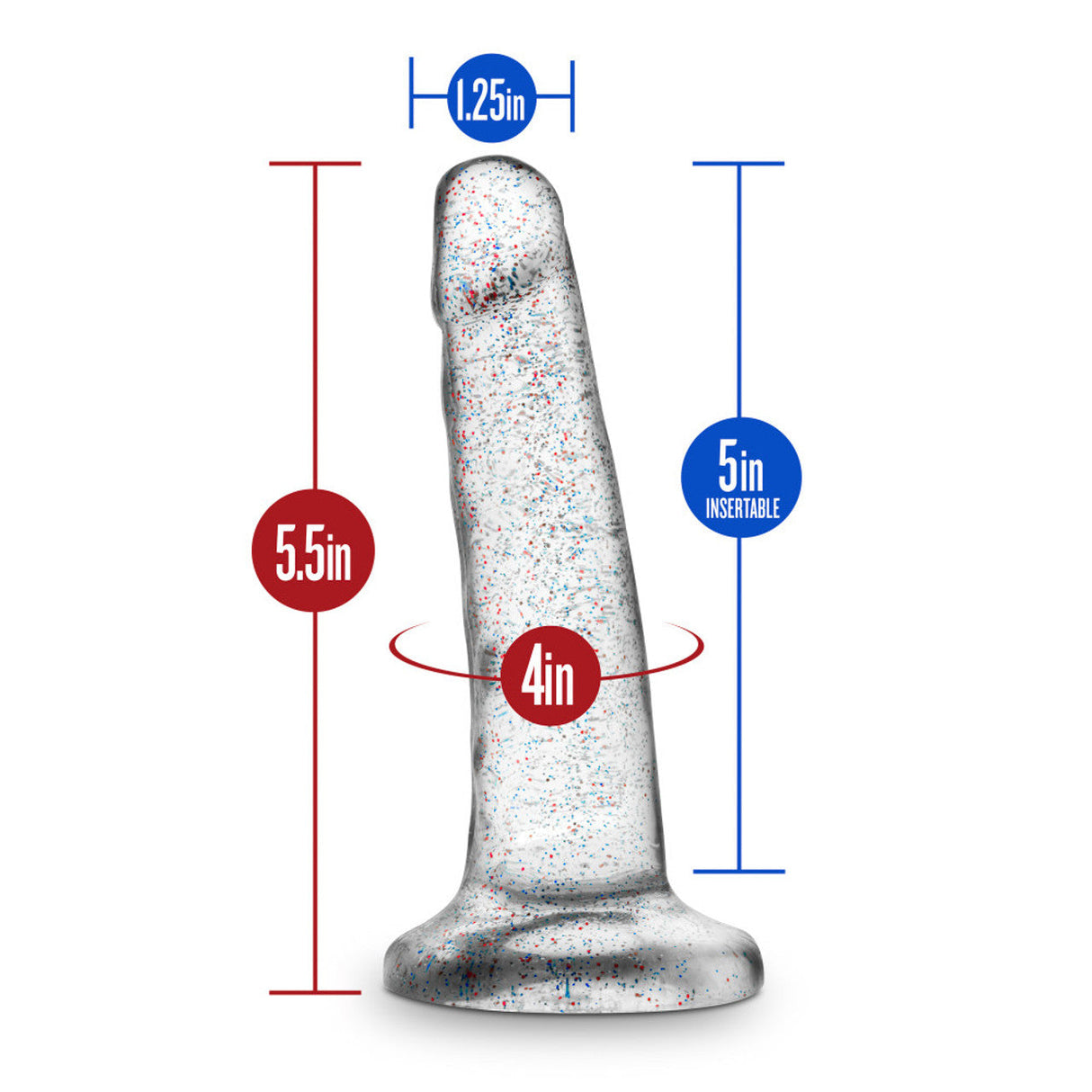 Naturally Yours 5.5 Inch Glitter Dildo