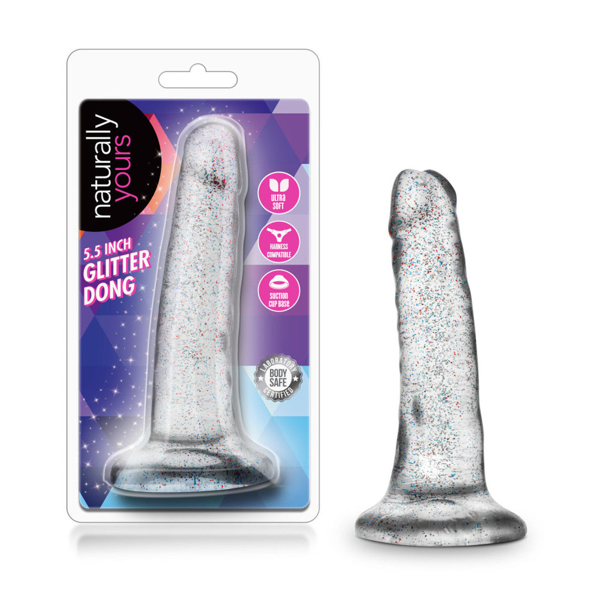 Naturally Yours 5.5 Inch Glitter Dildo