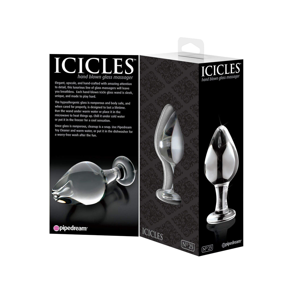 Icicles No. 25 Glass Butt Plug