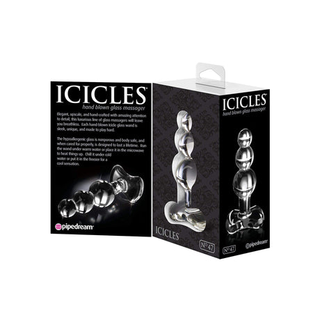 No. 47 Hand Blown Glass Butt Plug - Clear