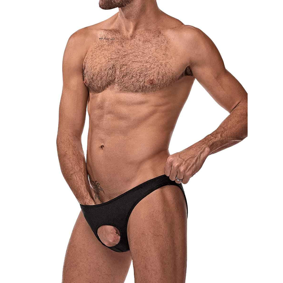 Nylon Spandex Pouchless Brief