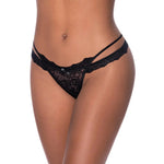 Ooh La Lace Cross Strap Split Crotch Tanga Panty