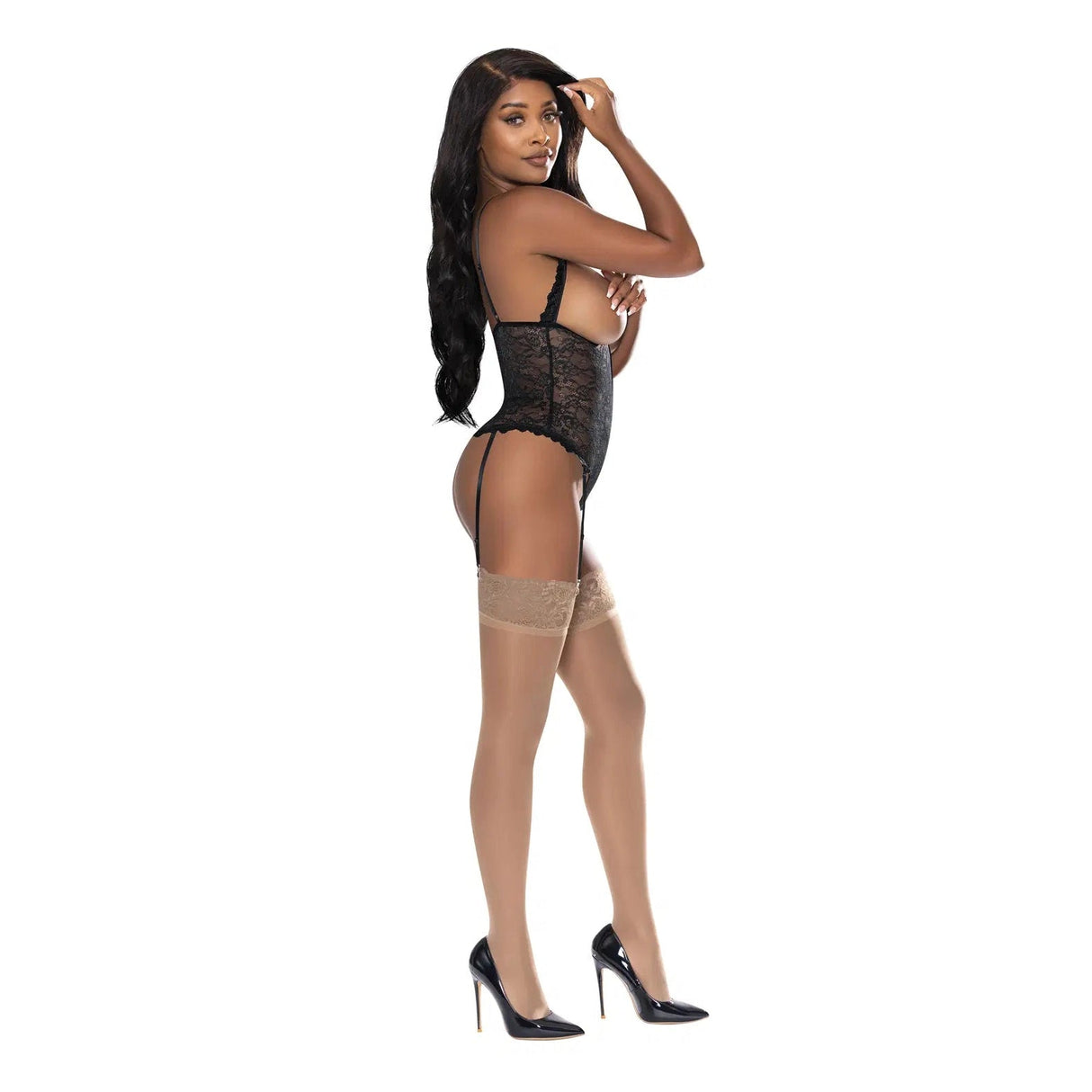 Ooh La Lace Cupless & Crotchless Teddy