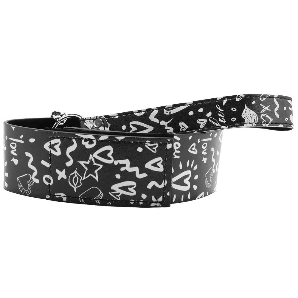 Ouch Love Street Art Leash & Collar