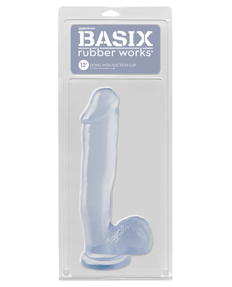 Basix Rubber Works 12 Inch Dildo with Suction Cup