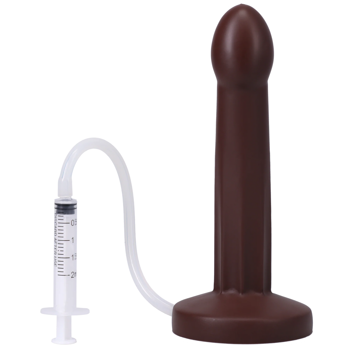 POP Squirting Silicone Dildo - Espresso
